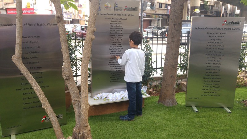 World Day of Remembrance for Road Traffic Victims Beirut, November 20, 2016 Road Traffic Victims Remembrance Garden
